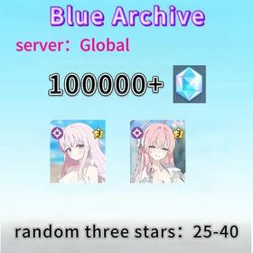 Global|Swimsuit Mika + Swimsuit Hanako + 3-8 Random Limited Characters|diamonds：100000+|random three stars：25-40|Fast delivey