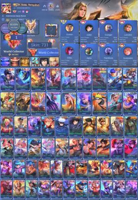 #312R | World Collector | Highest Rank 621 Stars | Border Airplane | Ex Top Global And Good WR | 7 Legends