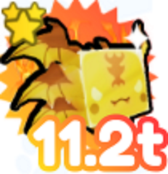 Pet Simulator X Golden Hellish Axolotl (Has Royalty)