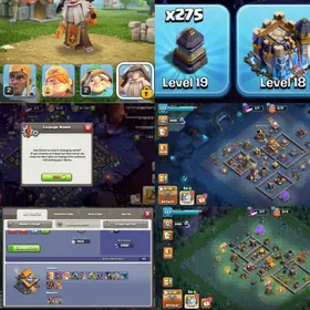 RARE~Cosmic Set~Th18 Max~6 Hero Max~8 Epic Max~Max Apprentice~Email Change~20X Skins~Max Army~275 Walls Max~XP-222