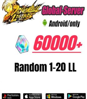 Global//[Android only] 60000+ Chrono Crystal】+Random 1-22LL|Baidan ID | The plot has been completed | DragonBall Legends