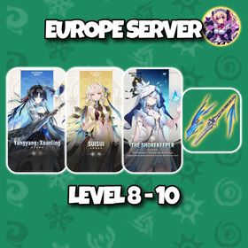 [Europe] YangYang Xuanling + Signature Weapon + Suisui Shorekeeper | Level 8-10 | Login by Microsoft Email | Starter Account