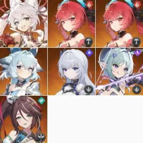 KR|lv2|Mina+Flare+Flare+Narae+Ophelia+Penny+Jiwon|Only completed the tutorial|Fast delivey