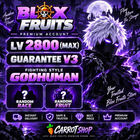Blox Fruits Account | 6 Fighting Styles | Random Fruit | Random Race | Guaranteed Race V3