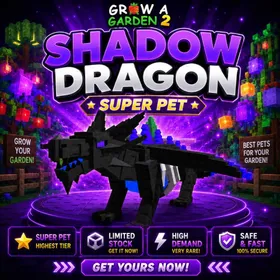 x1 Shadow Dragon - Grow A Garden 2 | HQC | RBL Store