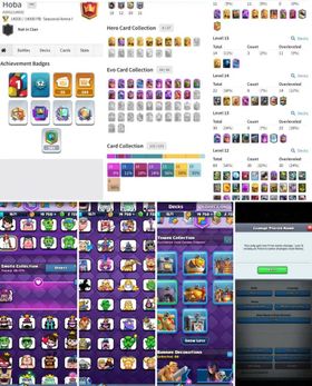 19 Evolution 🌟 9 Heros 🌟 11 Maxed card ♦️ 14000 trophies