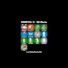 ❤️PC❤️ 100 VB❤️ 1 SKINS: GUFF GRINGLE / SPECTRA PROTECTOR / PEELY WHIP / CLAWZ RETRO / SLEDGECRACKER / NANNER BASHERS / LIL' PRANCER / SING ALONG