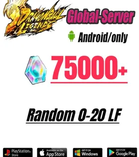 Global//[Android only] 75000+Chrono Crystal】+Random 4-20LL|Baidan ID | The plot has been completed | DragonBall Legends