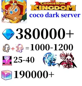【coco dark server】380000+ Crystals | 1000～1200 Cookie Cutters | random 25-35 Epic Cookies+Shadow Milk Cookie+Dark Enchantress Cookie+190000+ Rainbow Cube+10000K gold coins|Beast's Heritage Selection Chest is not used|Ancient Cookie Selection Chest|Beast's Heritage Selection Chest is not used|Ancient Cookie Selection Chest|Legendary Cookie Selection Chest | Plot progress 1-3] iOS/Android Cookie Run: Kingdom