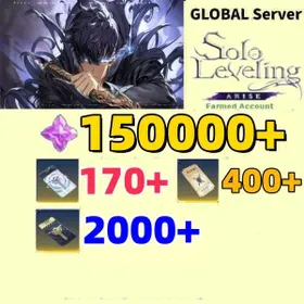 Global server|150000-160000 Essence Stones +32：SSR Hunter+SSR weapons |Custom Draw Ticket：1500+| + Rate Up Draw Ticket：170+ | +|400+ Weapon Custom Draw Ticket||IOS/Android/PC|Fast and secure delivery|Solo Leveling: Arise