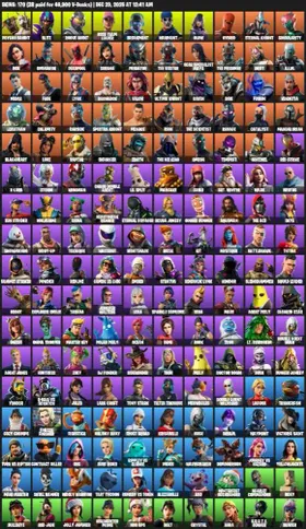 170 Skins | Psycho Bandit, Glow, Midas, Rogue Agent, Rose Team Leader, Ghoul Trooper, Mandalorian