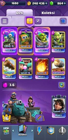 GOOD ACCOUNT | TROFI 14000 | 5 HERO CARD | 19 KARTU EVO | LEVEL KT 16 | GEMS 864 | CN 1500 | Mikyoung | ARENA 30 | TRUSTED SECURE