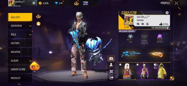 F573✨LV 60✨M1887 AQUA BURST✨105 COSTUME✨49 BUNDLE✨137 WEAPON✨FIST BLING✨UMP BOOYAH VOYAGE✨AN94 TORNADO BOLT✨LOGIN GOOGLE✨SAFE ACCOUNT