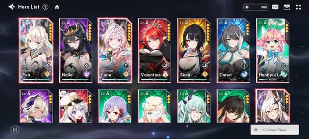 Starter Global 2 | 1300+ Special Ticket | Monad Eva+D.Luna+Nella+Valentine+Skadi Full Transcend | 29SSR Character | 7 Limited