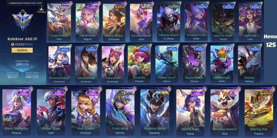 Skin 182  | Heroes 125 | Saint Seiya Badang | Starlight Valir | Emblems Max | Legends 4 #Ml481
