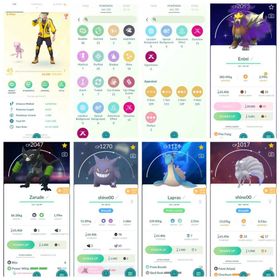 💯 Level 45🔥 Shiny Shadow Entei 🌟 Shiny Ganger 🚀 Shiny Ninetales 🐉 Lapras Special Background ✍🏻 Name Changeable