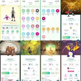 💯 Level 59🔥124x Legendary 🌟 Shiny Greninja Special BG 🚀 Shiny Gigantamax Charizard 🐉 Shiny Galarian Zapdos ✍🏻 Name Changeable