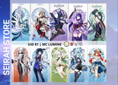 ASIA | UID 81 WAIFU PARTY 10 LIMITED | AR10 Vodyanitsa Sandrone Clorinde Arlecchino Yelan Baal Eula Nahida Nilou Xiao | SAFE ACC | 산드로네 + 클로린드 + 아를레키노 + 야란 + 라이덴 쇼군 + 유라 + 나히다 + 닐루 | PRICE NEGOTIABLE