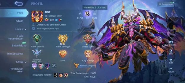 EMBLEM MAX HERO MAX SKIN 550 LEGEND 2 CC 3 KOF CHOU KARINA GUIN DAWNING BRUNO ASPIRANTCHANE ANGELA  TRANFORMER W BORG ROGER