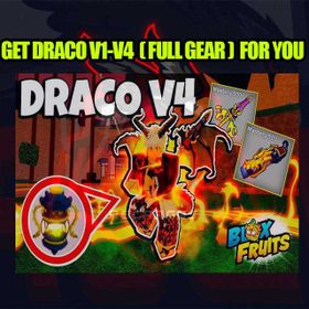 Blox Fruit Boosting - Obtain - Draco Race V4 (FULL GEAR 10 TIERS)