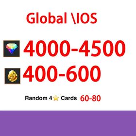 Global|IOS/Only|4000-4500RD|400-600GF|100% Safe Account|