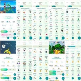 4×Armored Mewtwo, Zeraora,Shiny White Kyurem,Rayquaza (San Francisco Background ), 70+Costume Pokemons,Lego Pikachu,Mewtwo Mega XY