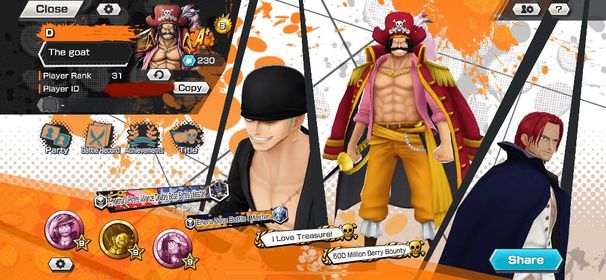 5 EX all 5 star 4 Hyper boosts, FR Shanks, Oni Zoro, Roger, Akainu, blue kaido