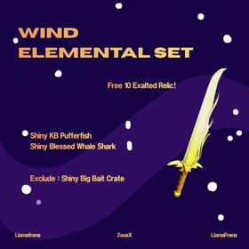 WIND ELEMENTAL SET | FREE 10 EXALTED RELIC | READ DESCRIPTION / SEE IMAGE