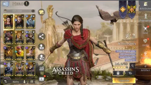 WOR190 – Server 5xxxx Collab Starter | Kassandra + Eivor, 12 Legendary Heroes, Android & iOS
