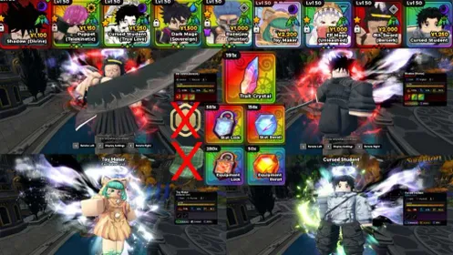 🌟Anime Expeditions God Tier Account 9 Unbound ( Super Meta Unbound Shadow 8thSword Puppet CursedStudent DarkMage Razorjaw ToyMaker ElfMage CursedStudent !!!!) Instant Delivery Account🌟✅