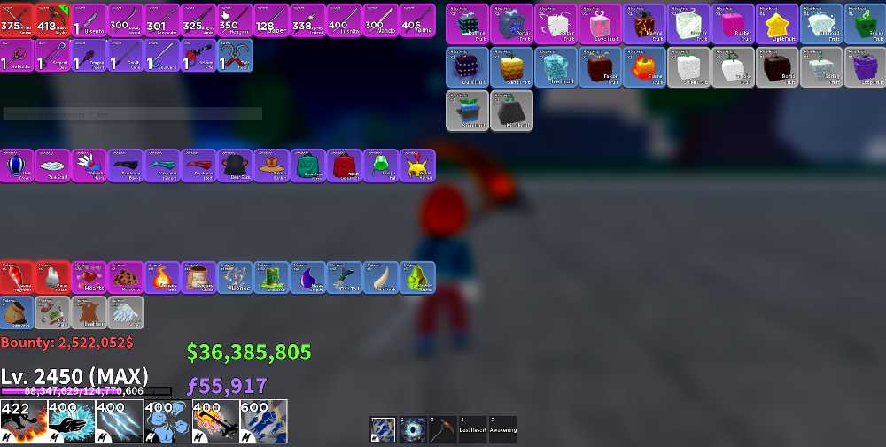 [ Blox Fruits] HUMAN V4 Full Gears Level 2450 CDK ‍️ Godhuman Unverified