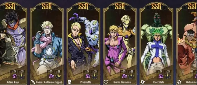 (Auto delivery) EU | 7SSR Jotaro +Signature +x2 Caesar +Pros +Ciocco + Gionor +Mohammed