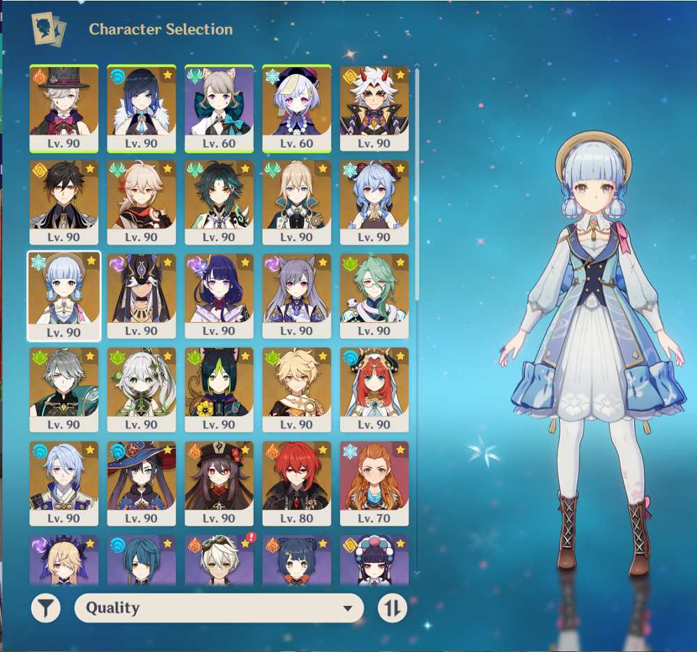 NA AR 60 | 5 stars*35 | Kamisato Ayaka(C1)+Cyno(C2)+Kaedehara Kazuha(C1 ...