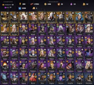 💎 Cyrus ✨ Venoma ✨ Yuri | ⚡ 12 Legendary · 12 Lords · 77 Epic