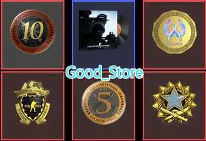 CS2 Prime 408 hours+5Medals(2017 Service Medal/10Y/5Y/Loyalty Badge/Global Offensive Badge)-Faceit Ready