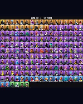 193 Skins Deadpool ⭐️ Meowscles ⭐️ Peely ⭐️ Midas ⭐️ Skye ⭐️ Rippley vs Sludge ⭐️ Hades ⭐️ Omega Knight ⭐️ Mandalorian Warrior ⭐️ Catalyst ⭐️ Stray ⭐️ Kor ⭐️ Korra ⭐️ Erisa ⭐️ Cerberus ⭐️ The Machinist ⭐️ SHADOW Enforcer ⭐️ Tony Stark ⭐️ m9228152529