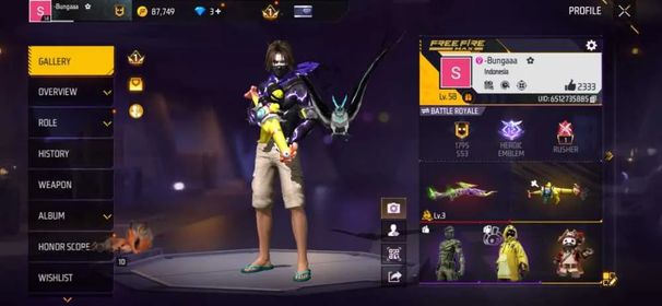 F575✨LV 58✨1 EVO✨XM8 SCREAMING CHICKY✨M1014 GREEN FLAME DRACO LV.3✨156 COSTUME✨61 BUNDLE✨194 WEAPON✨AUG AQUA✨LOGIN GOOGLE✨SAFE ACCOUNT