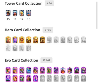 #CR671 ❤️LV1589 WITH 6 HERO, 17 EVO| GIANT DECK| 5 SHARD EVO| 6 RULERS❤️