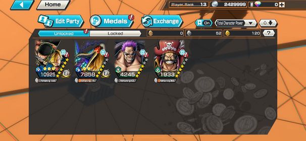 ⚡️Global | 4 META EX MAX ft BF meta | Zosan Max | Marcus mars | Zephyr | Roger | Log Bandai | Good medal and support | Solo fresh | Check SS(OPBR354)