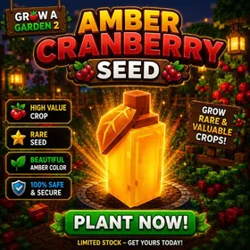 x10 Amber Cranberry Seed - Grow A Garden 2 | HQC | RBL Store