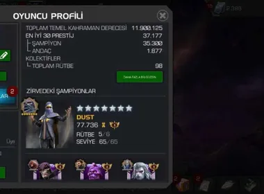 MC31 – MCOC 12M Rating Account | All Deadly Heroes, 6 R5 + 7th R5 Nearly Ready