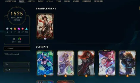 [NA] Level 534 | 1525 Skins | Risen Legend Ahri and More!