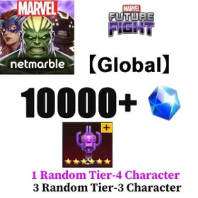 [Global]Diamond 10000+1*Angry C.T.P+ Includes 1 Random Tier-4 Character + 3 Random Tier-3 Characters /Android and IOS Compatible|Instant Delivery