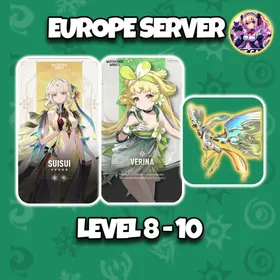 [Europe] Suisui + Signature Weapon + Verina | Level 8-10 | Login by Microsoft Email | Starter Account