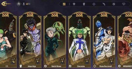 JGS59 – NA Starter Account | 12 SSR, Limited Jotaro, 3x Caesar, 7K Gems, Beginner Banner Active