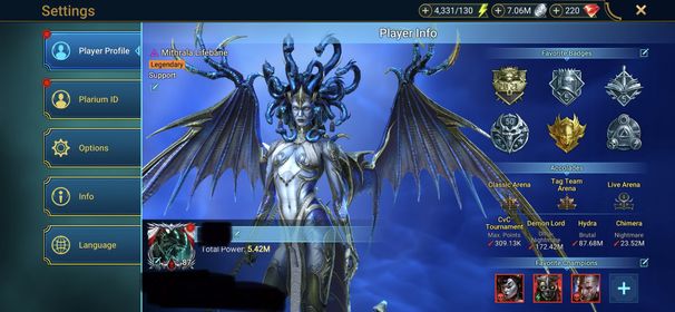 [3 Mythical Champions][5.42M] Lady Mikage(6*),Calamitus,Embrys + 67 LEGENDARY (Senna,Marichka,Odin,Arb x2,Rakka,Shyek+Krokhad(6*),Fabian,Praeva x2,Rotos,Trunda,Wixwell,Thor,Kaja,Nekmo,Ukko...) + 1k UNM