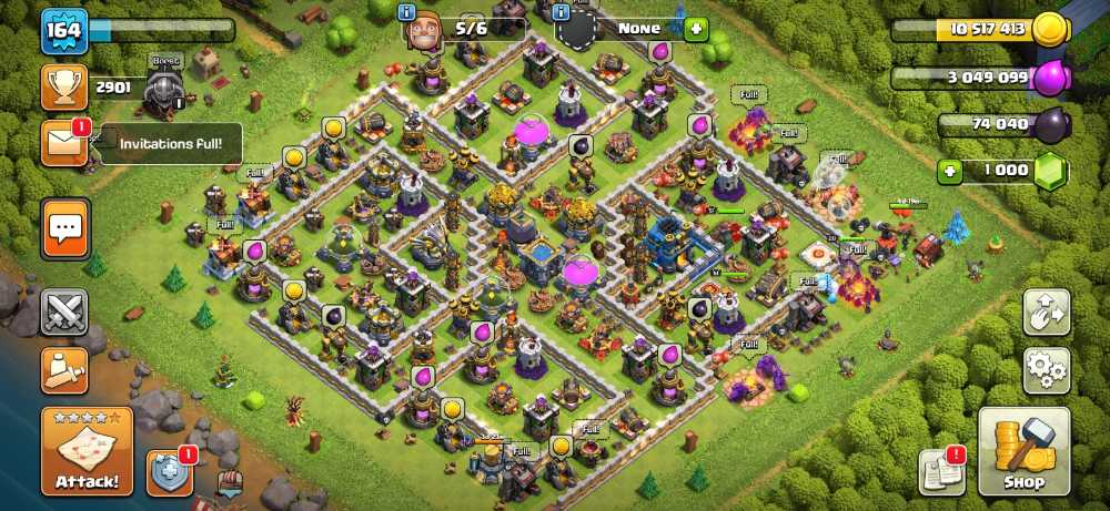 RAstore1601 || Town Hall 12 || Xp 164 || BK = 51 || AQ = 51 || GW = 20 || Login Supercell ID Gmail New || For Android and IOS