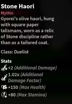 Get Stone Haori (Service) | Slayers 2