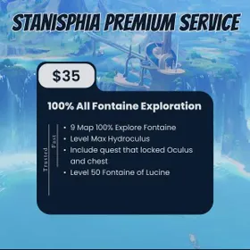 Genshin Impact │ Fontaine Professional Completion │ 100% Exploration │ Max Hydroculus │ Max Fountain of Lucine │ Quest Completion Included