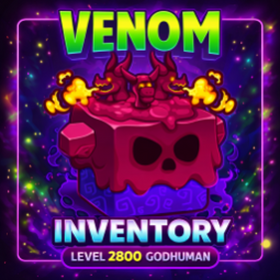 Blox Fruits Mobile Account - Venom Inventory Level 2800 GODHUMAN Global
